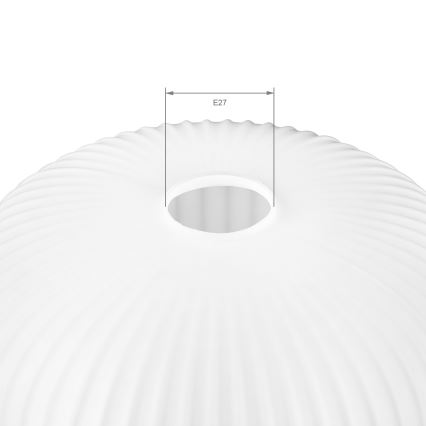 Cristal de repuesto para lámpara de techo HARMA E27 23x25 cm, blanco