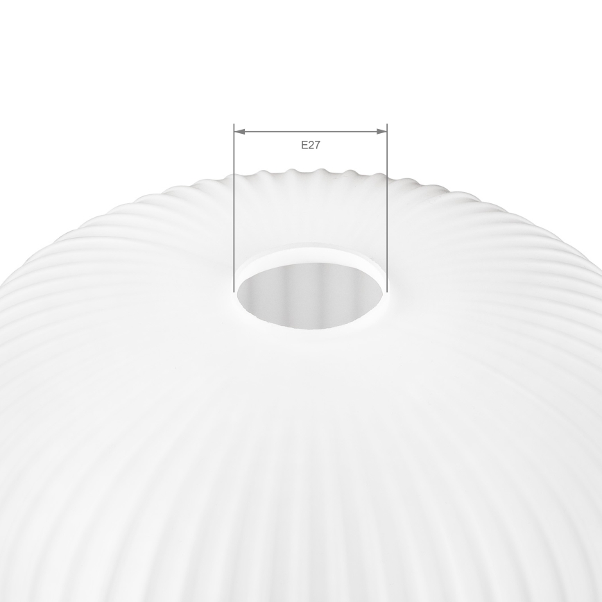 Cristal de repuesto para lámpara de techo HARMA E27 23x25 cm, blanco