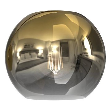 Cristal de repuesto para lámpara de techo y aplique MONTE E27 Ø 15 cm dorado/humo
