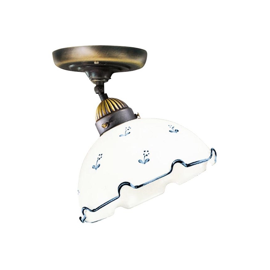 Cristal de repuesto universal NONNA E27 Ø 20 cm blanco/azul