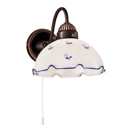 Cristal de repuesto universal NONNA E27 Ø 20 cm blanco/azul