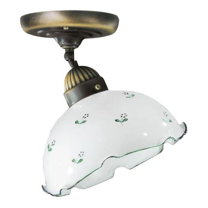 Cristal de repuesto universal NONNA E27 Ø 20 cm blanco/verde