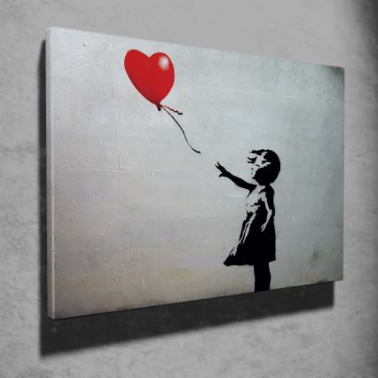 Cuadro de pared sobre lienzo 50x70 cm negro/gris