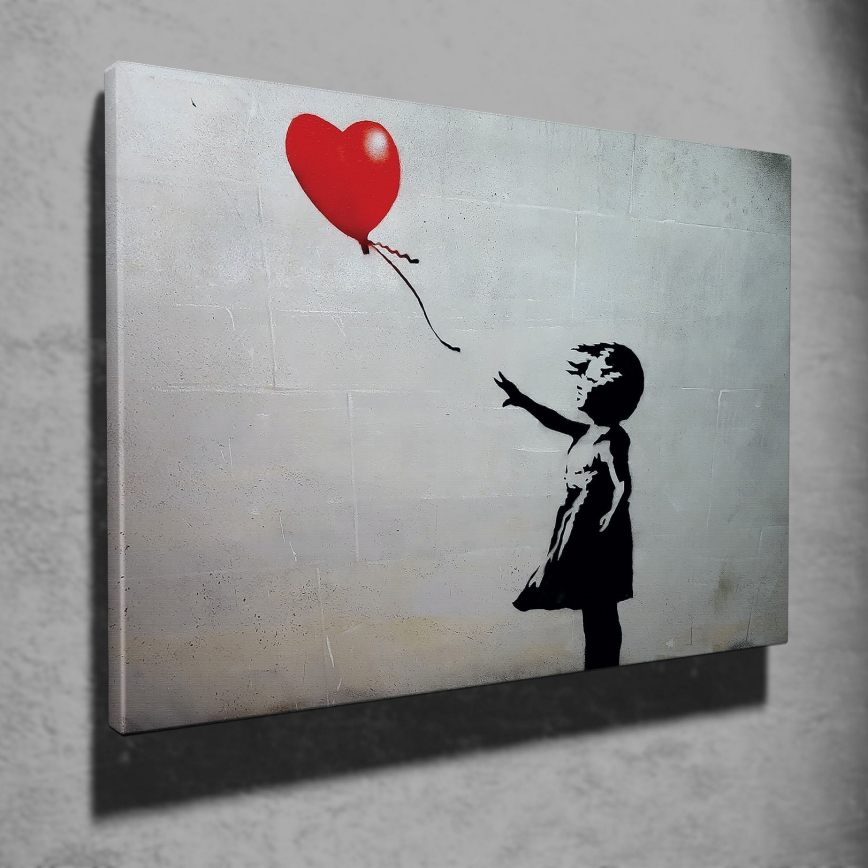 Cuadro de pared sobre lienzo 50x70 cm negro/gris