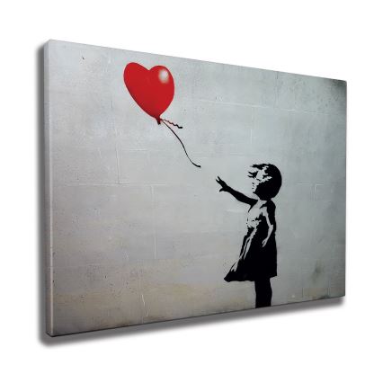 Cuadro de pared sobre lienzo 50x70 cm negro/gris