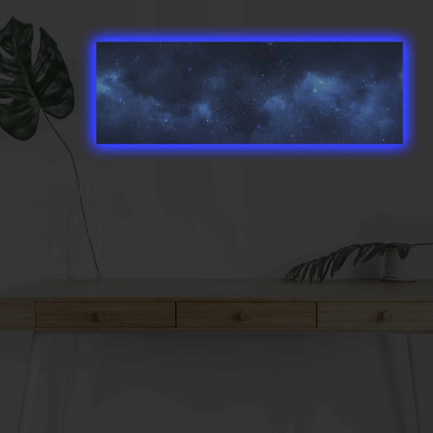 Cuadro LED decorativo con iluminación LED/1x9V 6LR61