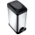 Cubo de basura 15 l negro/acero inoxidable