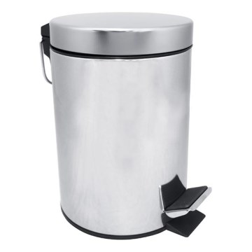 Cubo de basura 20x28 cm acero inoxidable/plateado