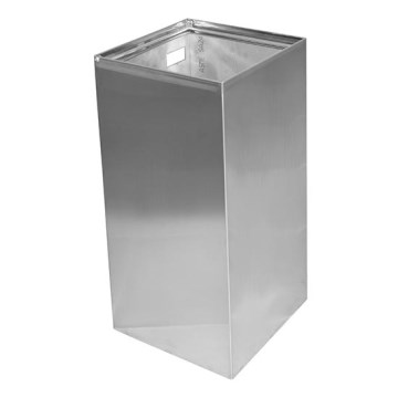 Cubo de basura 30x60 cm acero inoxidable/plata