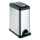 Cubo de basura 8 l negro/acero inoxidable