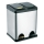Cubo de basura para residuos clasificados 16 l negro/acero inoxidable