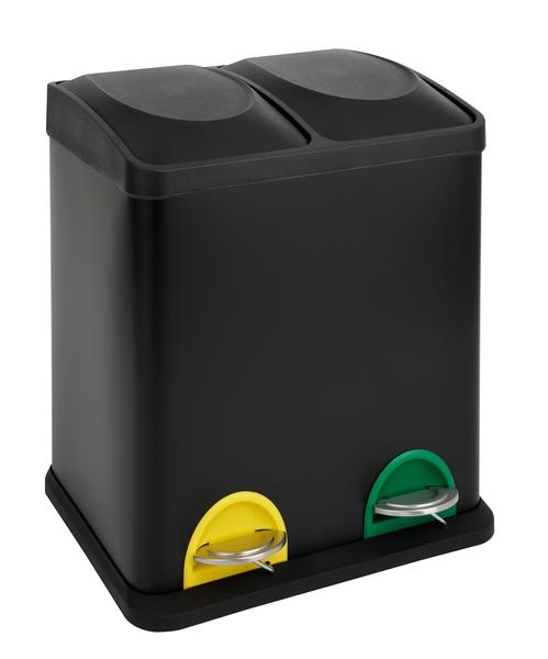 Cubo de basura para residuos reciclables 30 l negro