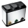 Cubo de basura para residuos reciclables 45 l negro/acero inoxidable