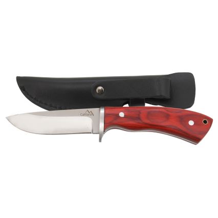 Cuchillo con funda de cuero de 21 cm