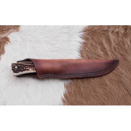Cuchillo de caza Damasco 11 cm asta de ciervo