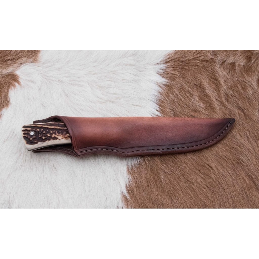 Cuchillo de caza Damasco 11 cm asta de ciervo