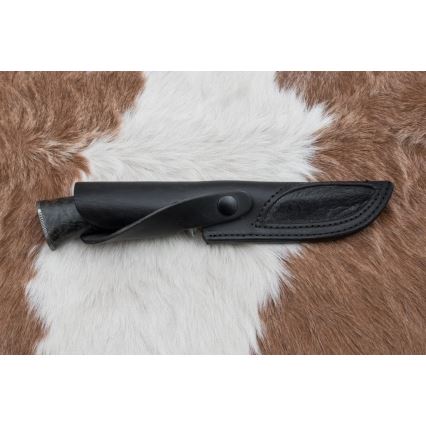 Cuchillo de caza Damasco 13,8 cm abedul/hueso de camello