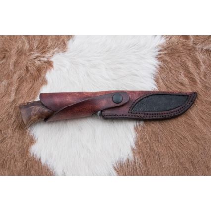Cuchillo de caza Damasco 13 cm álamo/ébano