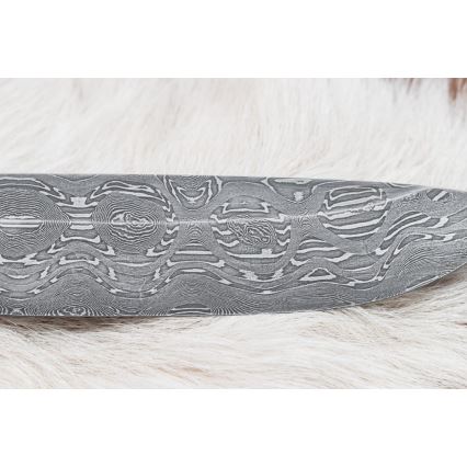 Cuchillo de caza Damasco 13 cm álamo/ébano