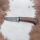 Cuchillo de caza Damasco 9,7 cm nogal/arce