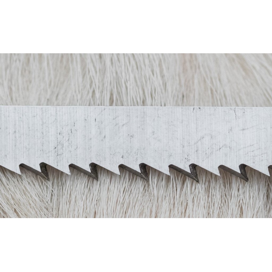 Cuchillo de caza de Damasco con mini sierra 11 cm Cuerno de ciervo