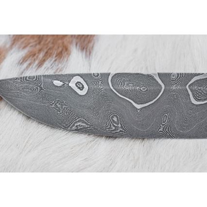 Cuchillo exclusivo Damasco 11,6 cm arce/ébano