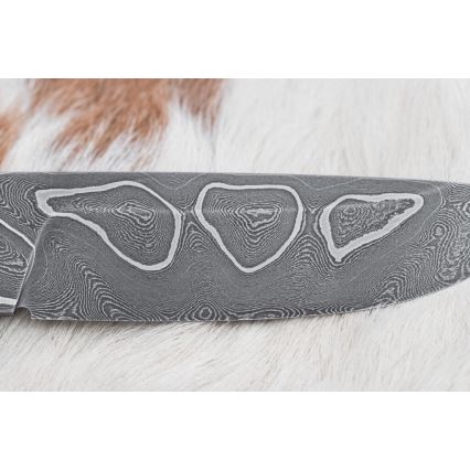 Cuchillo exclusivo Damasco 11,6 cm arce/ébano