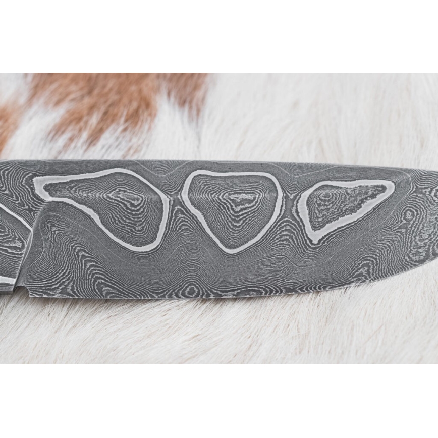 Cuchillo exclusivo Damasco 11,6 cm arce/ébano