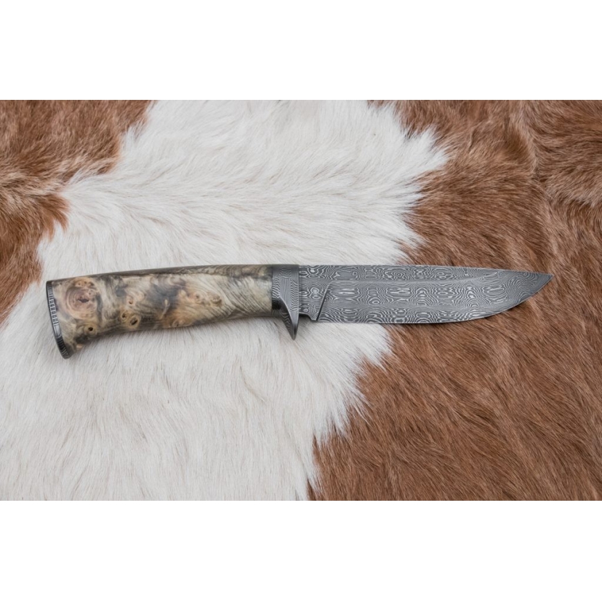 Cuchillo exclusivo Damasco 13 cm árbol de castaño
