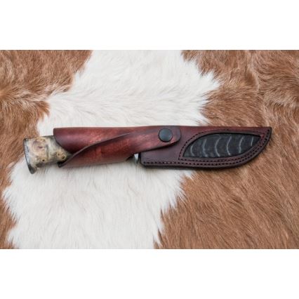 Cuchillo exclusivo Damasco 13 cm árbol de castaño