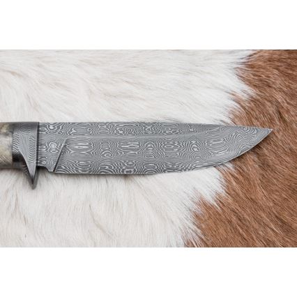 Cuchillo exclusivo Damasco 13 cm árbol de castaño