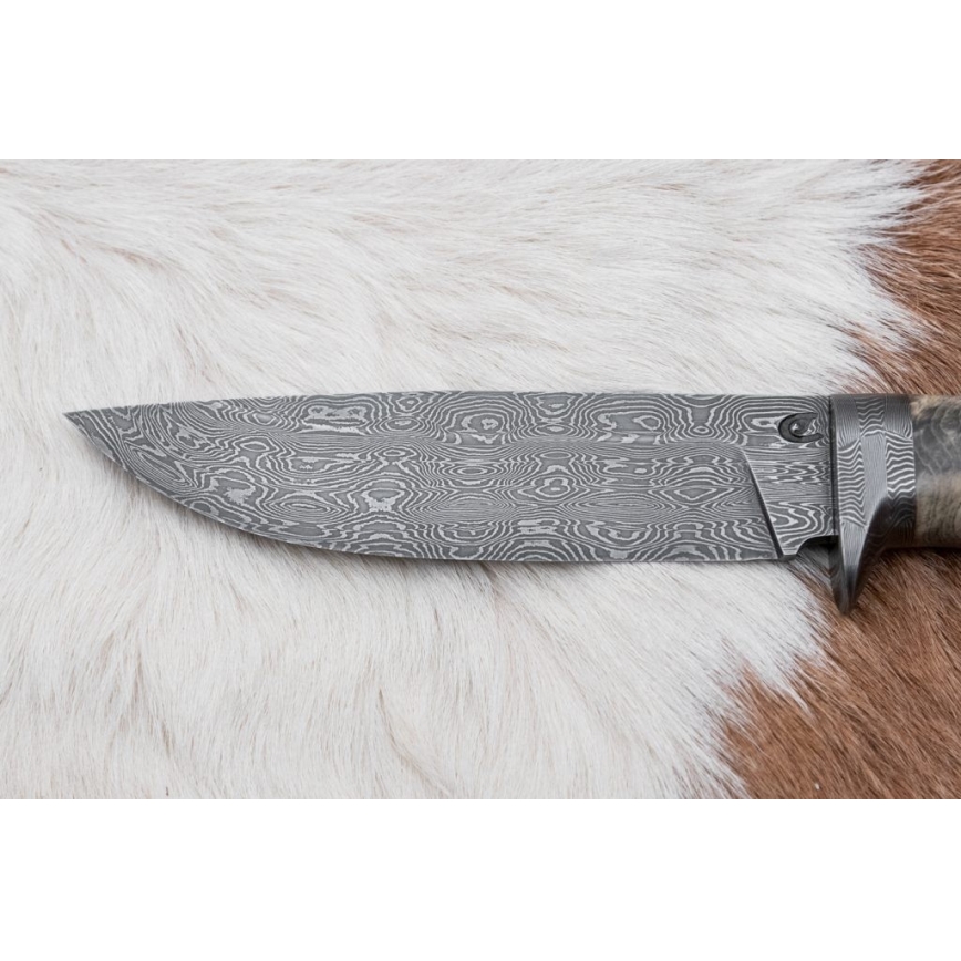 Cuchillo exclusivo Damasco 13 cm árbol de castaño