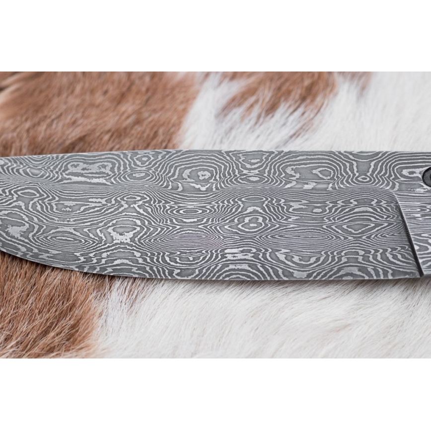 Cuchillo exclusivo Damasco 13 cm árbol de castaño