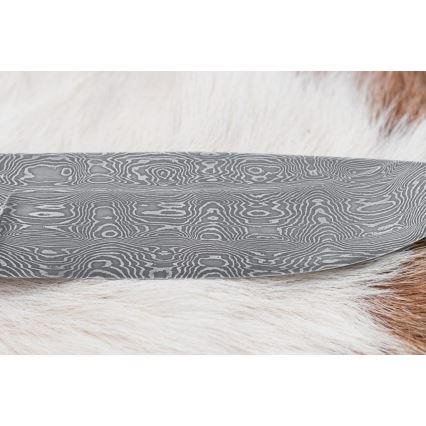 Cuchillo exclusivo Damasco 13 cm árbol de castaño
