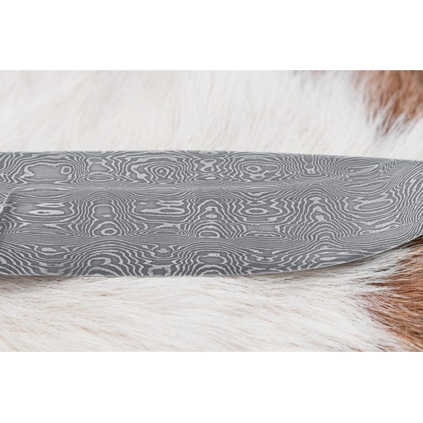 Cuchillo exclusivo Damasco 13 cm árbol de castaño