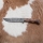 Cuchillo exclusivo Damasco 14,4 cm árbol de castaño/diente de mamut