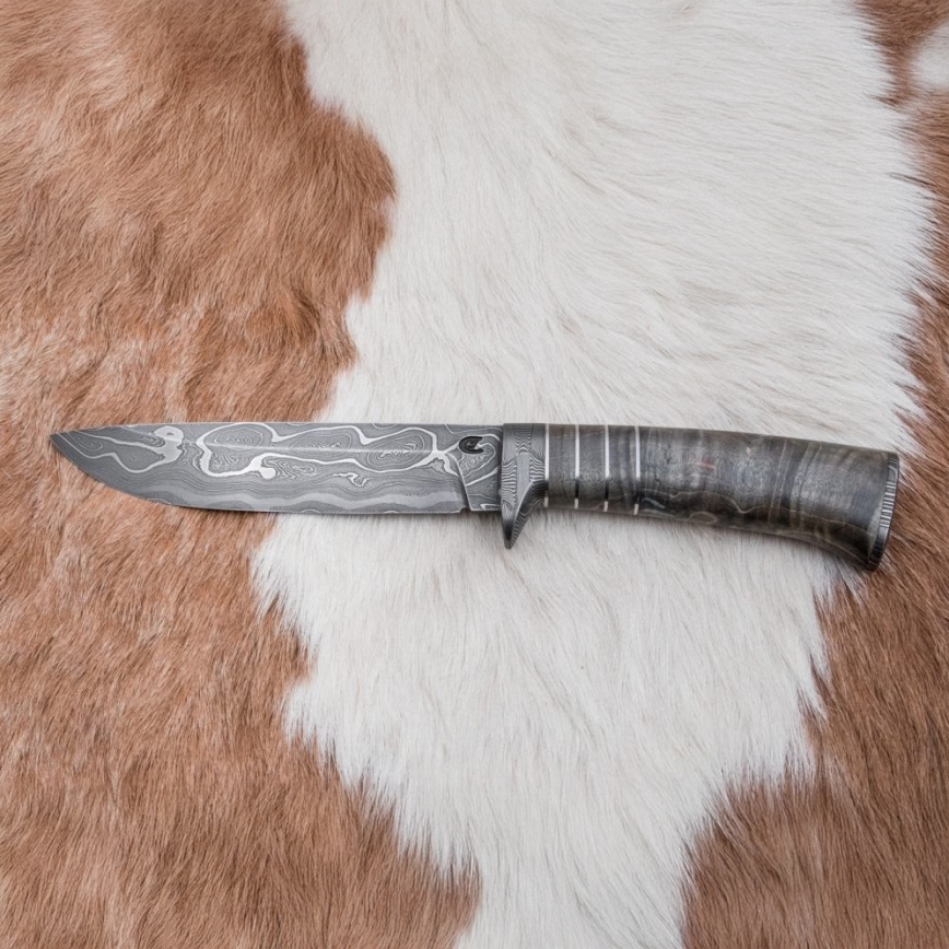 Cuchillo exclusivo Damasco 14 cm fresno