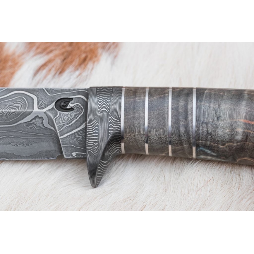 Cuchillo exclusivo Damasco 14 cm fresno