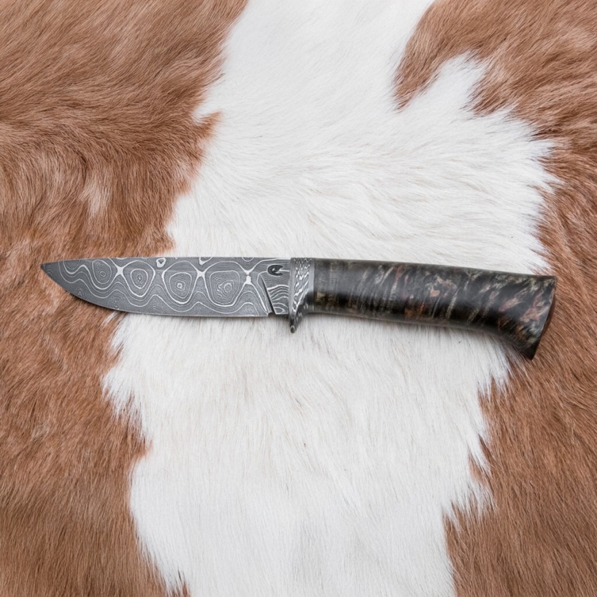 Cuchillo exclusivo de Damasco 12,7 cm arce/ágata