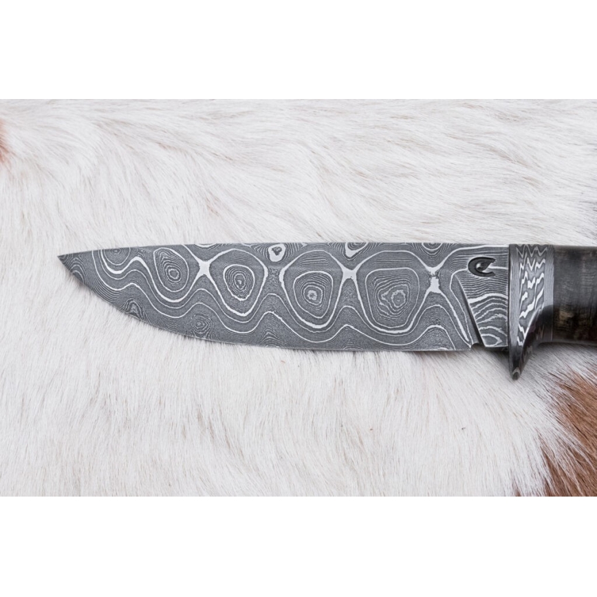 Cuchillo exclusivo de Damasco 12,7 cm arce/ágata