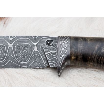 Cuchillo exclusivo de Damasco 12,7 cm arce/ágata