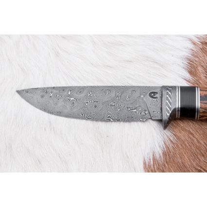Cuchillo exclusivo de Damasco 12 cm bocote/ébano
