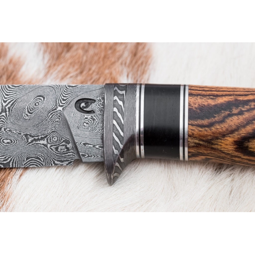 Cuchillo exclusivo de Damasco 12 cm bocote/ébano