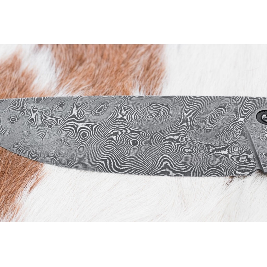 Cuchillo exclusivo de Damasco 12 cm bocote/ébano