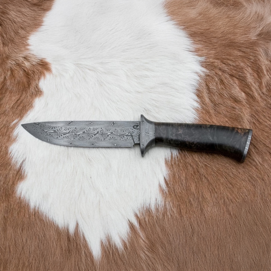 Cuchillo exclusivo de Damasco 13,8 cm arce