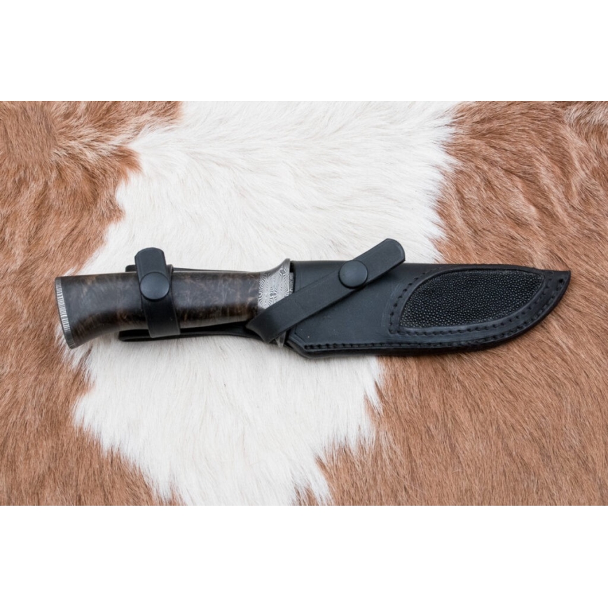 Cuchillo exclusivo de Damasco 13,8 cm arce