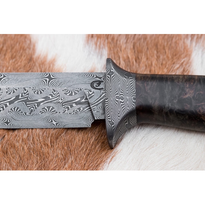 Cuchillo exclusivo de Damasco 13,8 cm arce