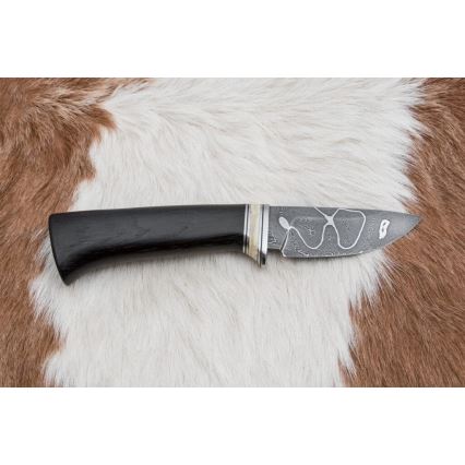 Cuchillo exclusivo de Damasco 8,6 cm roble/hueso de camello