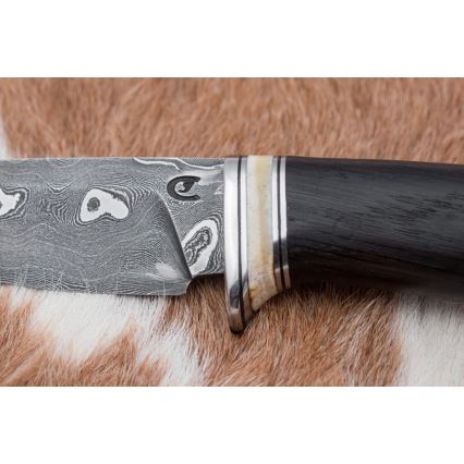 Cuchillo exclusivo de Damasco 8,6 cm roble/hueso de camello