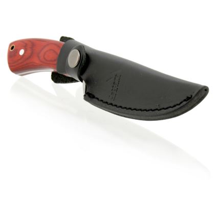 Daga con funda de cuero 21 cm
